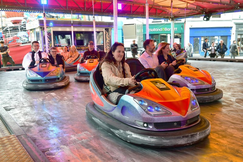 Fun on the dodgems.