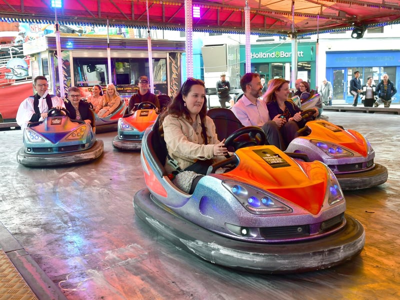 Fun on the dodgems.