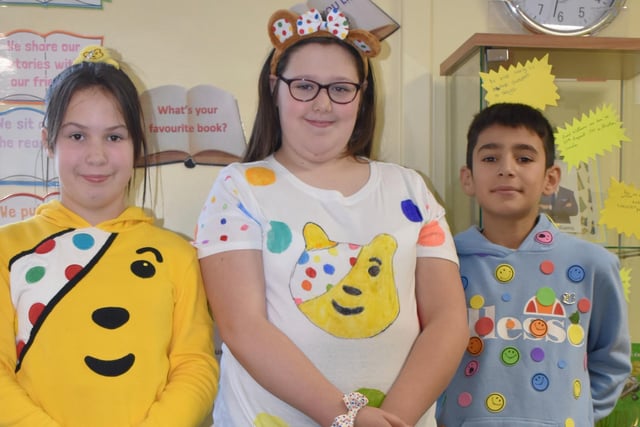 Pupils from Park Academy supporting Children in Need.