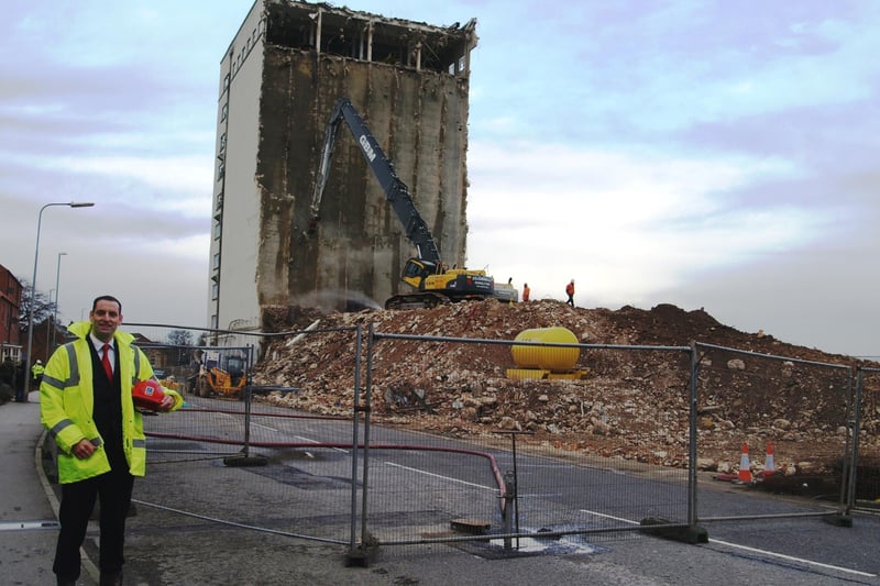 The demolition of the old Malt Kiln site, well under way in Newbridge Hill, Louth, where a new Aldi store was set to be built. Ten years ago this week, the supermarket chain confirmed that the branch would be its biggest in the UK. Property director for Aldi stores Mark Taylor (pictured) said: “We are delighted to bring a multi-million investment to the town."
