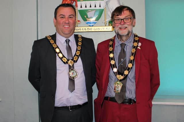 New vice chairman, Coun Matthew Boles, and new chairman, Coun Stephen Bunney