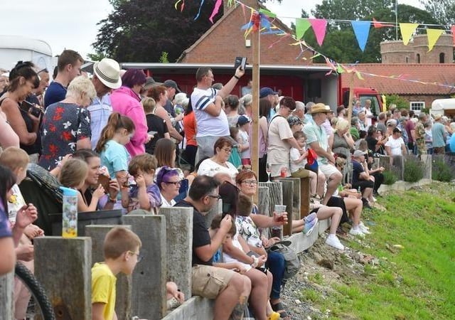 Organisers said it seemed like the whole town had turned out to support the raft race teams.