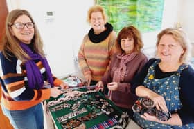 ​Group leader Linda Kiddell, right, with support assistants, from left, Nikki, Selina and Sue