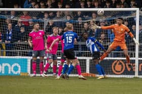 Boston United were beaten five minutes into stoppage-time after a battling defensive display.