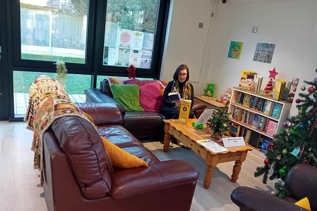 Deputy Town Clerk Kate Ford in the cosy 'Chatty Cafe' corner at Cafe Dansant in the Tower Gardens Pavilion in Skegness.