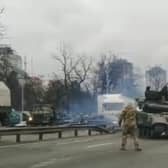 At one point on the journey to Skegness, the lorry driver was stopped for a tank.