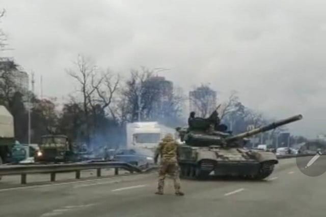 At one point on the journey to Skegness, the lorry driver was stopped for a tank.