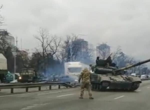 At one point on the journey to Skegness, the lorry driver was stopped for a tank.