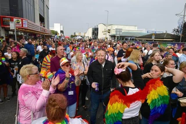A scene from September's East Coast Pride in Skegness.
