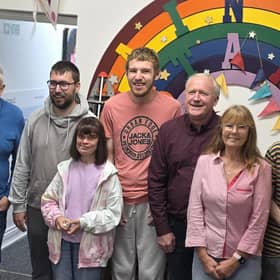 From left - Jane Peck, Alan Aistrup. second from right, Melanie Ritchie, third from right Alan Ritchie SCCMS committee members.