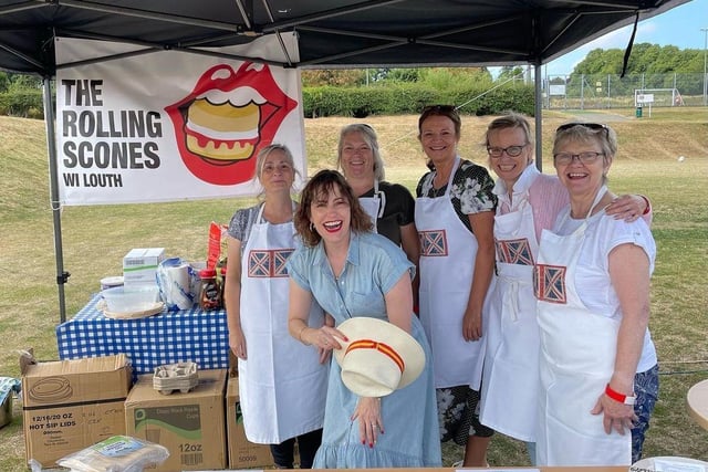 Louth & Horncastle MP Victoria Atkins joins Rolling Scones WI Louth at the 200th birthday celebrations.