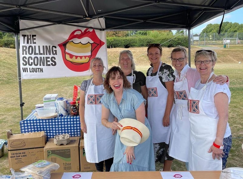 Louth & Horncastle MP Victoria Atkins joins Rolling Scones WI Louth at the 200th birthday celebrations.