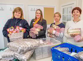Lincolnshire Co-op colleagues with Children’s Links volunteers (from left to right: Karen Holland, Community Co-ordinator, Ann Smith, Assistant Manager at Louth Travel, Sarah Buik and Vic Holt, both Trustees at Children’s Links).