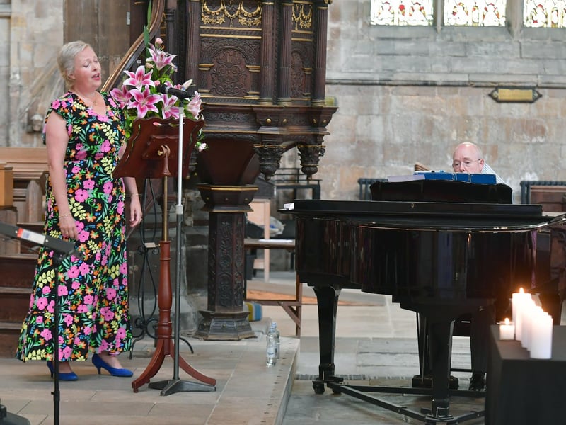 Charlotte Limb Mercer of the Beona Choir performing.