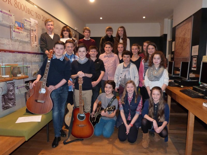 Performers at the Collaborations musical evening, held at Caistor Arts and Heritage Centre. The youngsters - aged 11-14 years old - selected, arranged and rehearsed their pieces without any adult help.