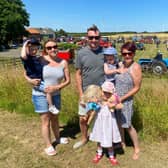 A local family from Tetney came out to admire the tractors.