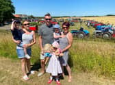 A local family from Tetney came out to admire the tractors.