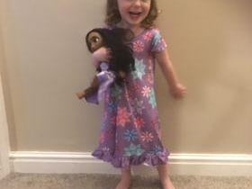 Hannah Broughton, aged two, dressed as Isabella from Encanto for World Book Day.
