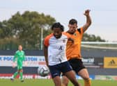 Janaai Gordon in action in the FA Cup contest at Boston. Photo: Oliver Atkin