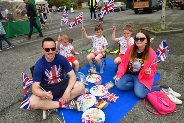 Neil and Nina McKnight with Woody McKnight 4, Dougal McKnight 8 and Seamus McNight, 6, of Asterby