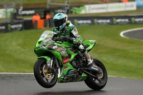 Asher Durham in action at Cadwell. Photo by Dave Yeomans.