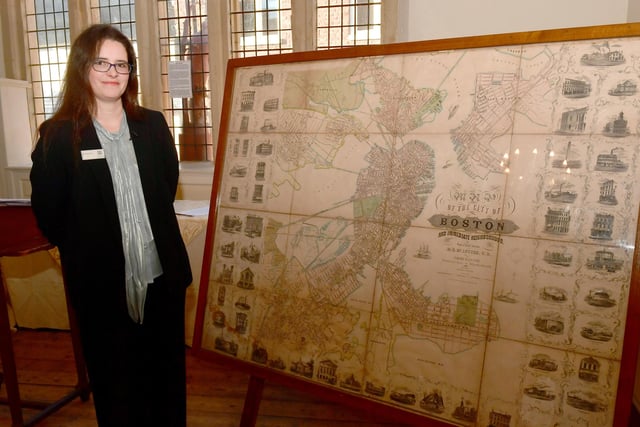 Talk & Tea at The Guildhall. Pictured is Dr Anna Scott of Transported, University of Lincoln.