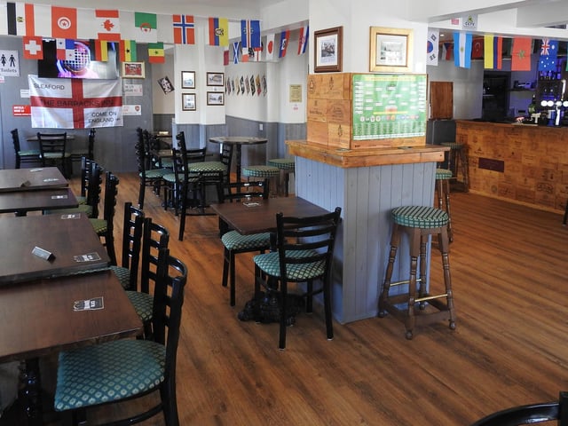 The dining area at The Barracks Inn, serving Nepalese, Indian and pub food.