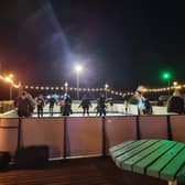 Ice skating has arrived at Skegness Pier - and families are loving it.