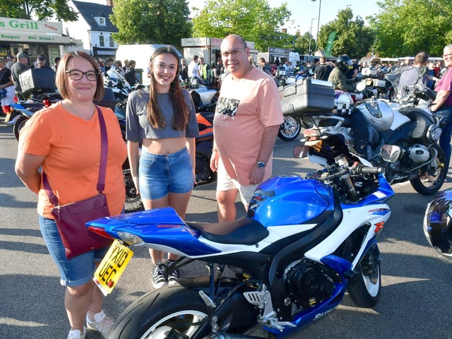Pictured (from left) Stacy Parker, Emily Parker and Shane Parker, of Boston.