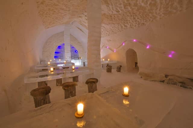 It's cosy inside the igloo in Lapland (photo: Klaus-Peter Kappest/Canterbury Travel)