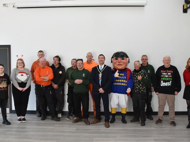 Staff at Skegness Town Council hosted a Christmas Jumper Day in aid of the charity Shine Lincolnshire.