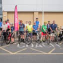 The participants of the Wheels for Life launch at the Meridian Centre in Louth. Photos: John Aron Photography