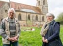 Ian Scard and Church Warden Ann Hoyes
