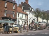 Horncastle market place pictured in the 1960s.