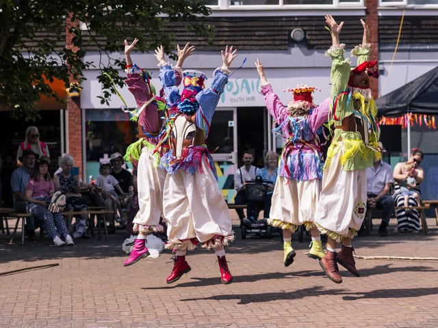Welsh folk dance by Mari Ha! in Riverside Precinct. Photo: Scott Salt