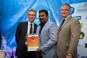 Blyton Dental receiving the award for 'Best New Business' in 2018