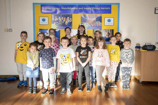 Tattershall primary school dressed up for Children in Need. Photo: Holly Parkinson