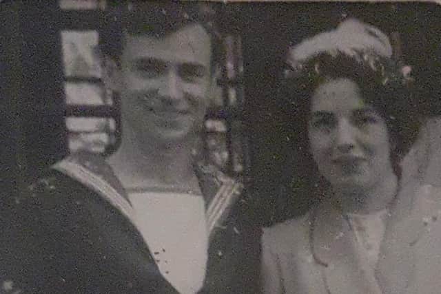 William and Freda O’Brien, on their wedding day.