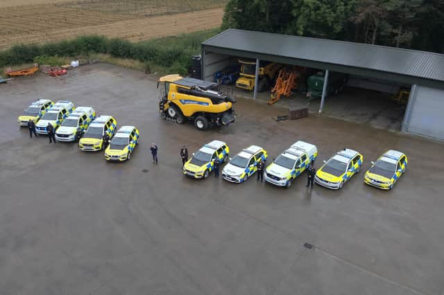 The launch of Operation Galileo for a new hare coursing season, at Glebe Farm, Leadenham.