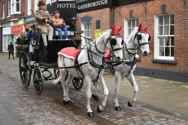 People were able to have a horse and carriage ride at the event