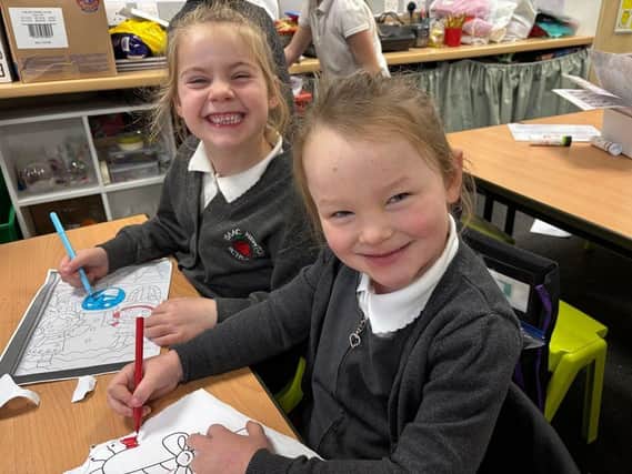 Two Isaac pupils are proud of the result