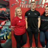 Club manager Laura Markham, personal trainer, Adam Martin and assistant manager and personal trainer, Jenna Beckworth