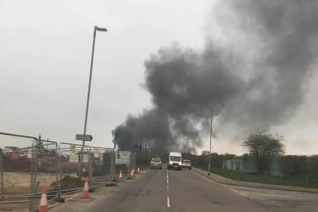 A burnt out car was found on Summergangs Lane. Photo by Trevor Miller.