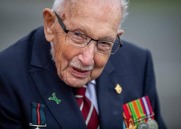 Capt Sir Tom Moore won the nation's hearts with his charity endeavours during the first lockdown.