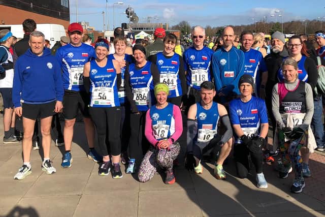 Some of the Striders squad in Retford.