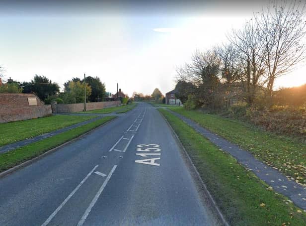 The A153 at West Ashby. Photo: Google Maps