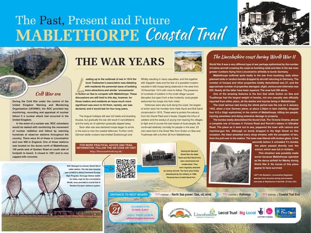 An application by the Mablethorpe Big Local Coastal Community Challenge will see 23 boards detailing the coast's heritage.