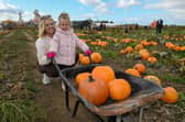 Amber and Arabella Bourne, four, of Louth.