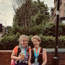 Steph and Julie Alcock completed the Rob Burrow Leeds Marathon.