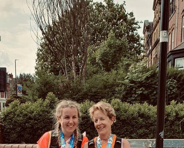 Steph and Julie Alcock completed the Rob Burrow Leeds Marathon.